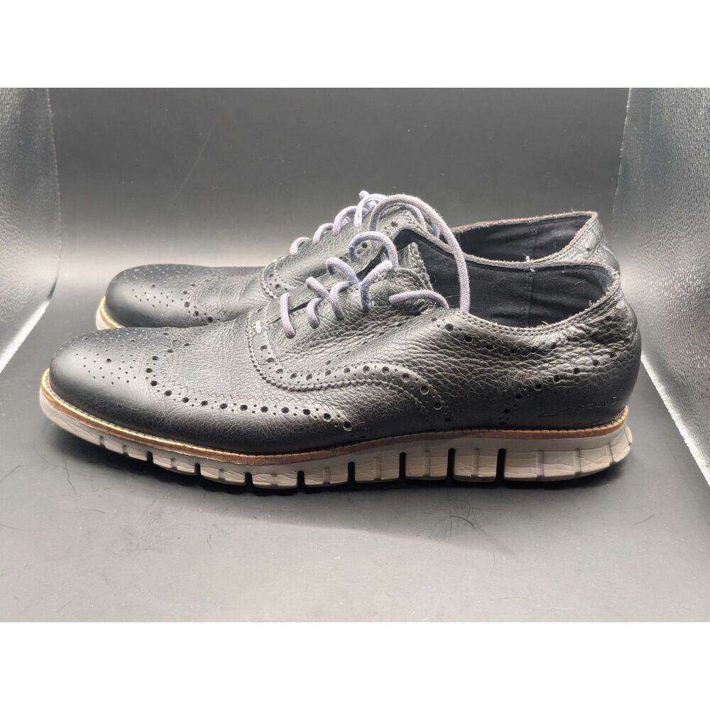 Cole Haan Zero Grand OS Wingtip Oxfords Black/Gray Men's Size 11M